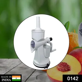 0142 Plastic Manual Citrus Juicer with Waste collector & Vaccum locking system