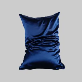 100% mulberry silk pillowcase 19 momme - Blue - Dropshipping