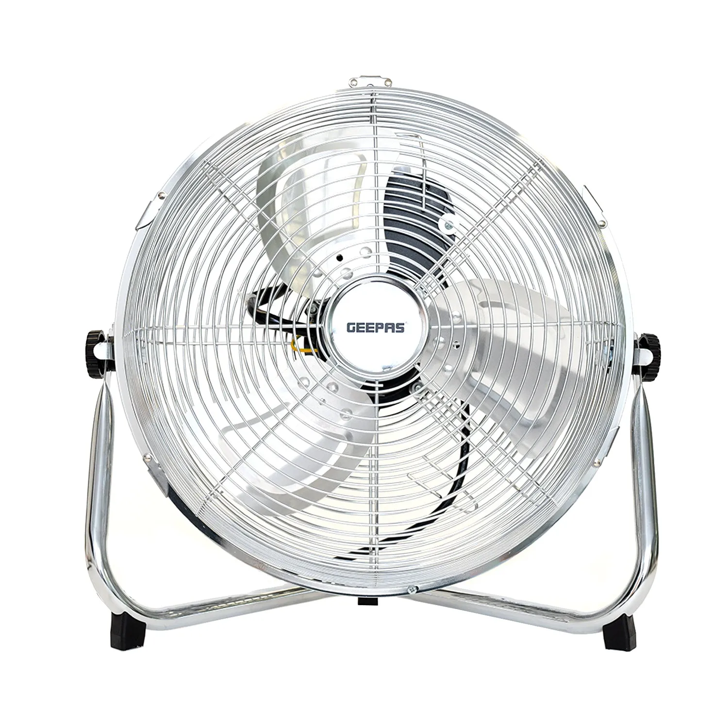 12-Inch Metal Floor Fan with 3 Speed Settings and Quiet Operation