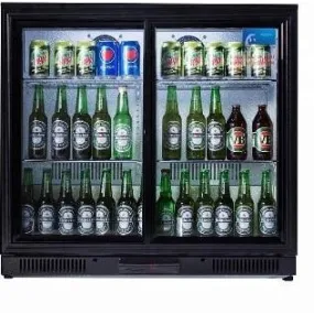 2 HINGED DOOR BACK BAR COOLER