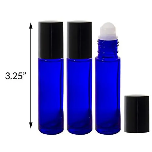 2 oz Cobalt Blue Glass Bottle 12 Piece Starter Kit Set: Includes 3-10 ml roll on Bottles, 2-2 oz Spray Mister, 1-2 oz Treatment Pump, 1-2 oz Dropper Bottle, Travel Bag, Funnels and Pipettes