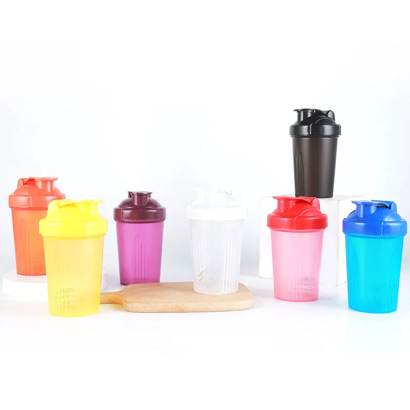 2PCs Fitness Exercise 400ml Protein Powder Shake Cup