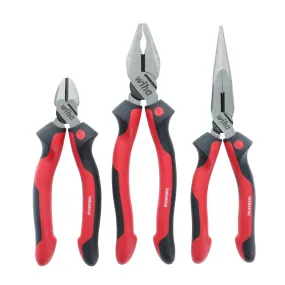 3 Piece Industrial SoftGrip Pliers and Cutters Set