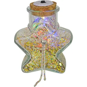 45th Anniversary Special Starshine LED Follydust Bottle With Free Sparkle Me Pull Bracelet (Silvertone)