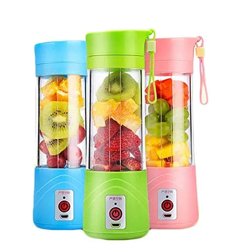 6 Blade Portable Electric Mini USB Juicer/mixer