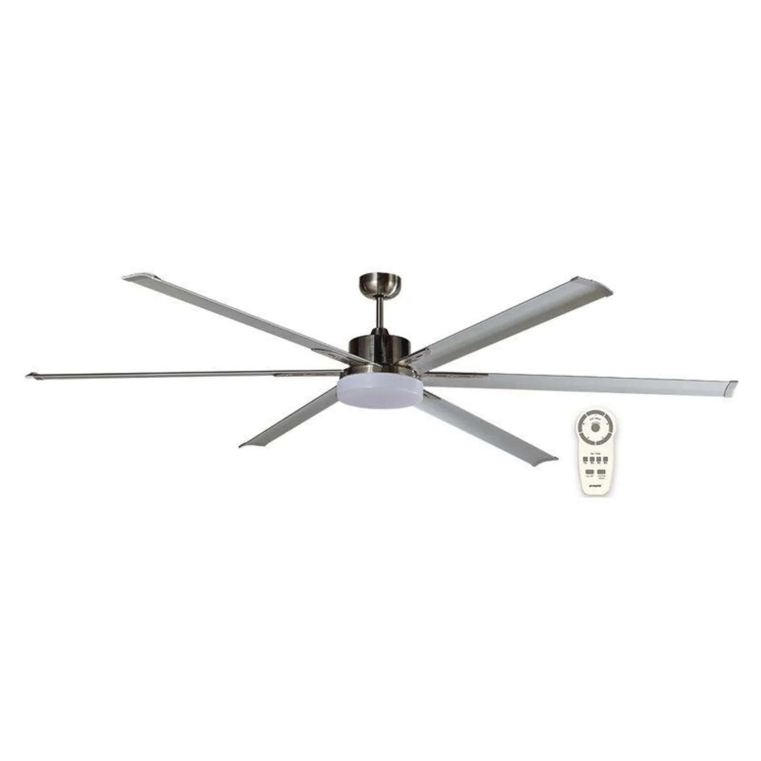 84" Albatross DC Ceiling Fan Black, White, Brushed Nickel w Light MAFML3XR   MAF210X Martec Lighting