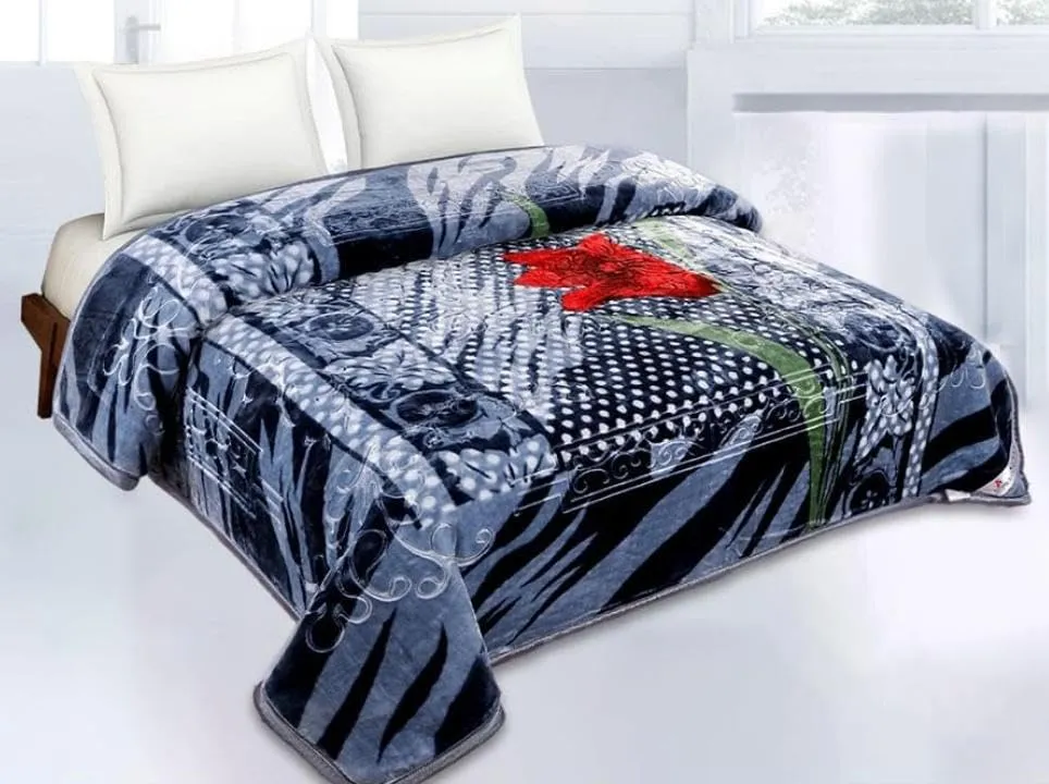 ALCITIC HOME Double Bed Blanket for Winters - 4 Kg Mink Blanket. Double Ply Blanket for Winters.