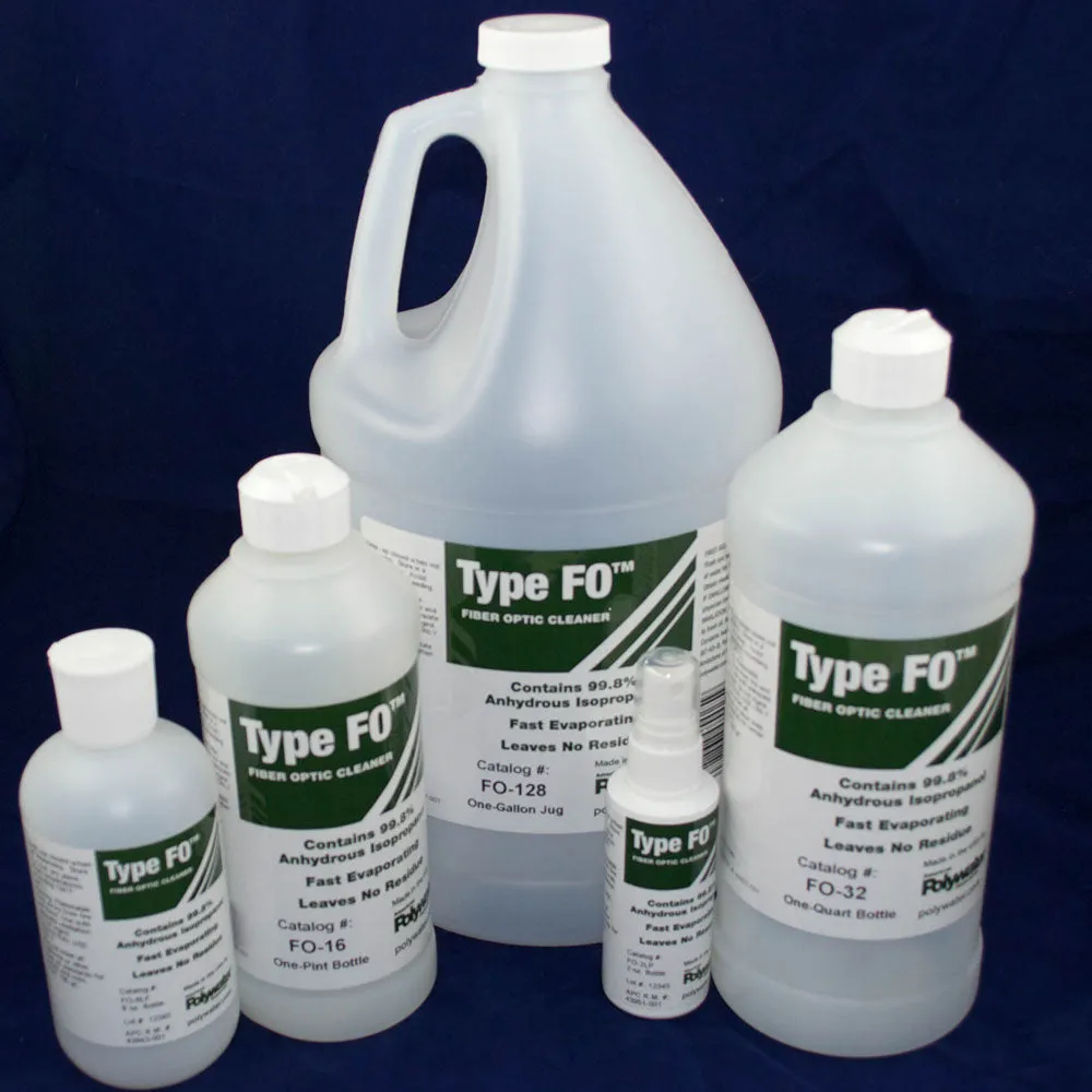 Alcohol Fiber Optic Cleaner Type FO - Bottled