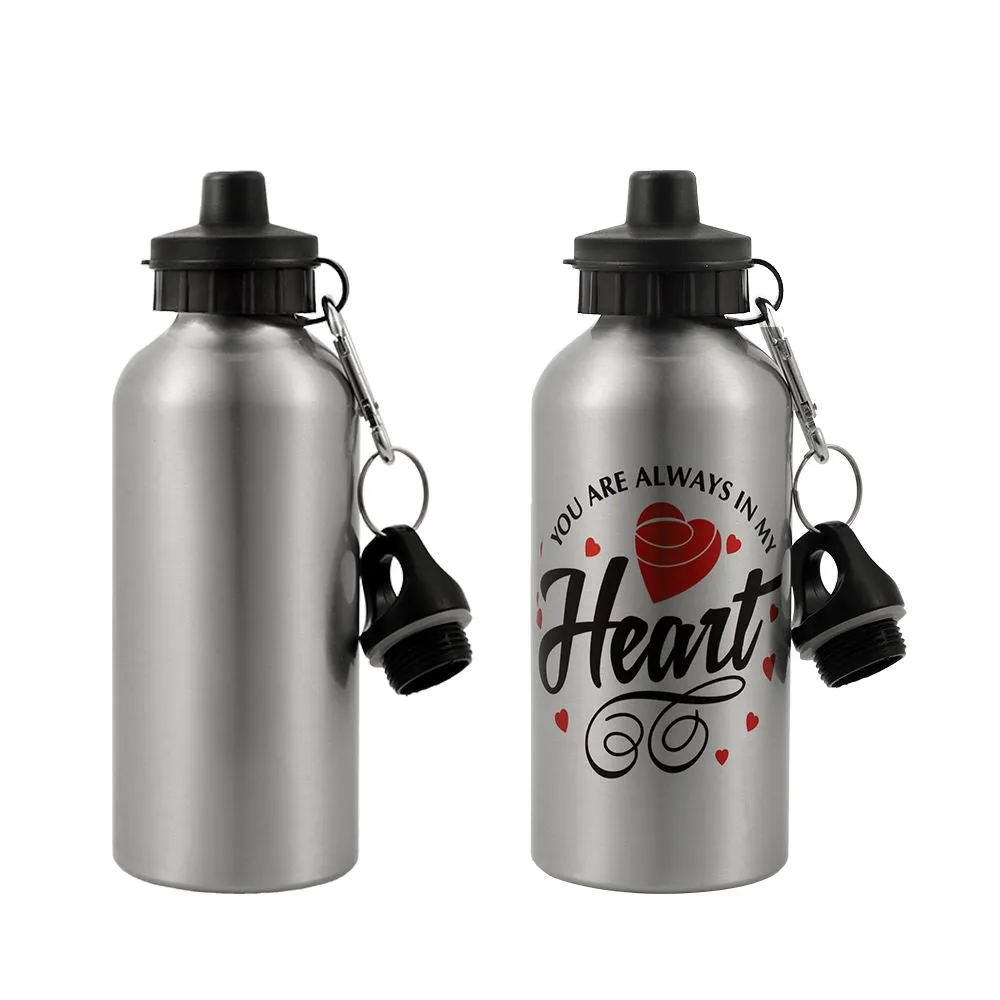 Aluminium Water Bottle 500ml Silver