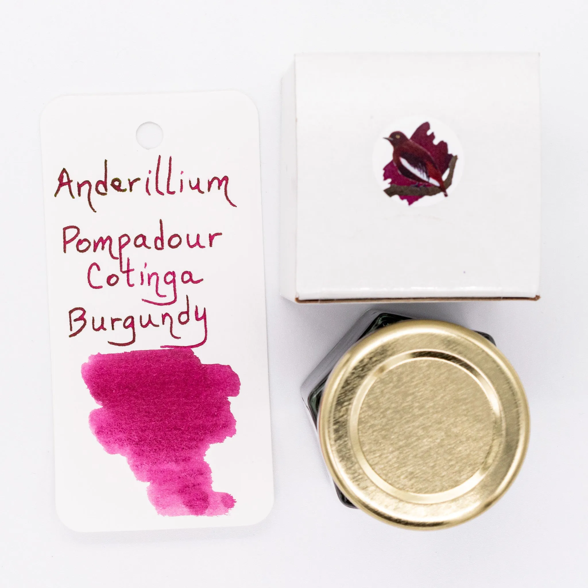 Anderillium Pompadour Cotinga Burgundy Ink Bottle