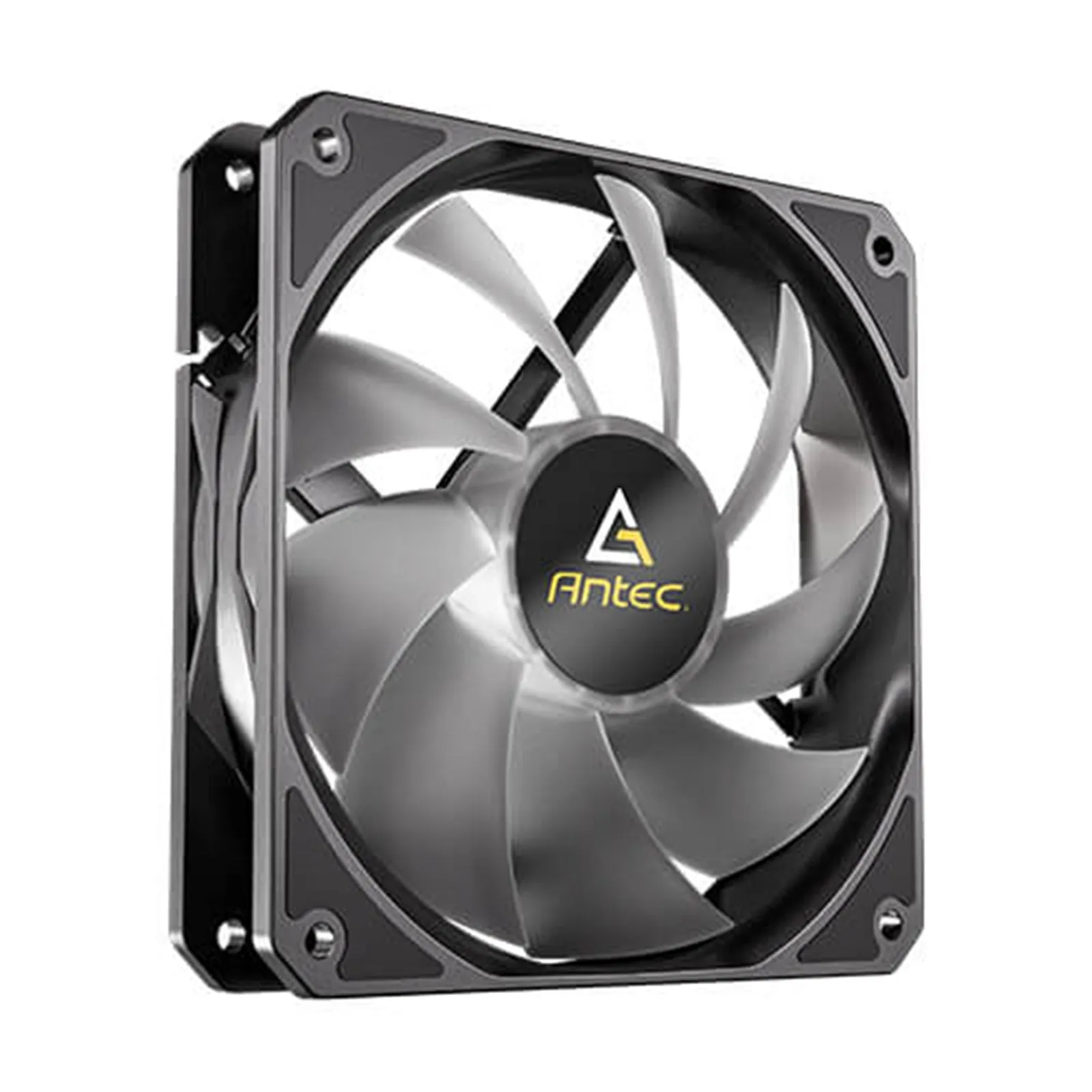 Antec P12R ARGB Reverse PWM 120mm Fan 3 pack - 4-Pin, Black, High-Airflow Cooling, 9-Blade Design with Anti-Vibration Pads