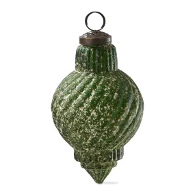 Antiqued Swirl Christmas Ornament