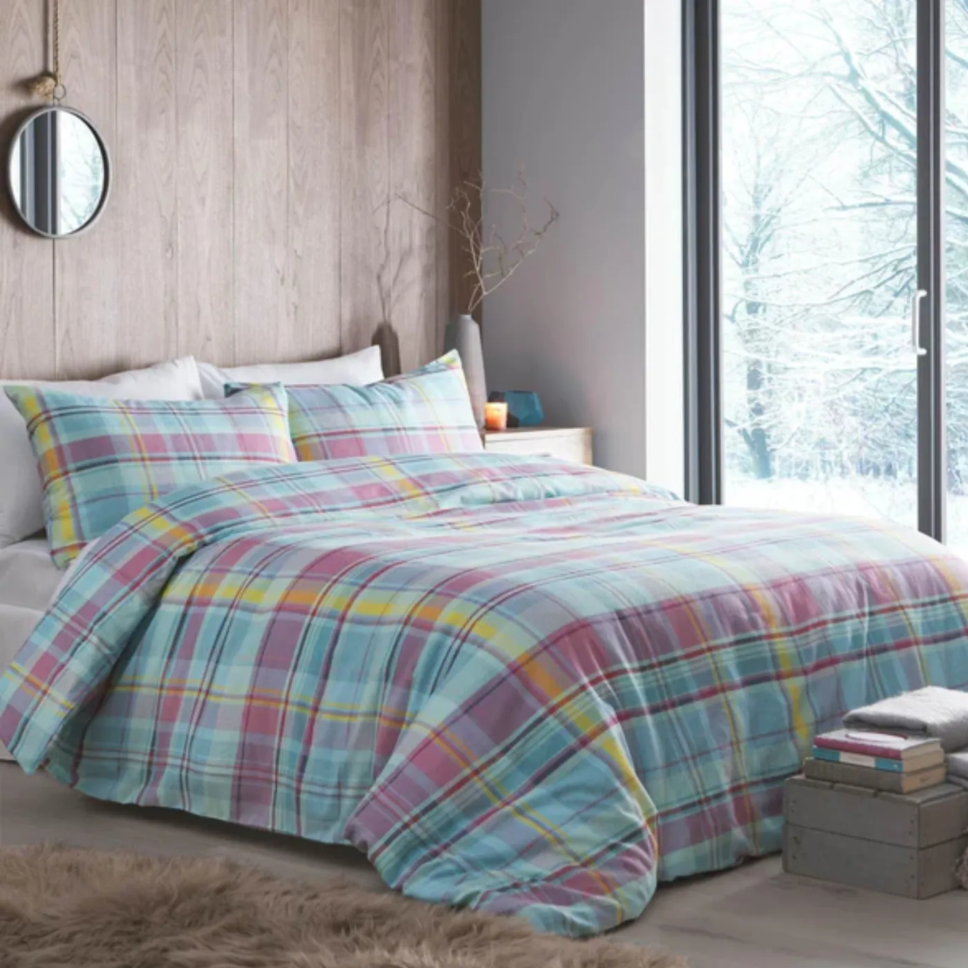 Applecross Check Multi Duvet Cover Set