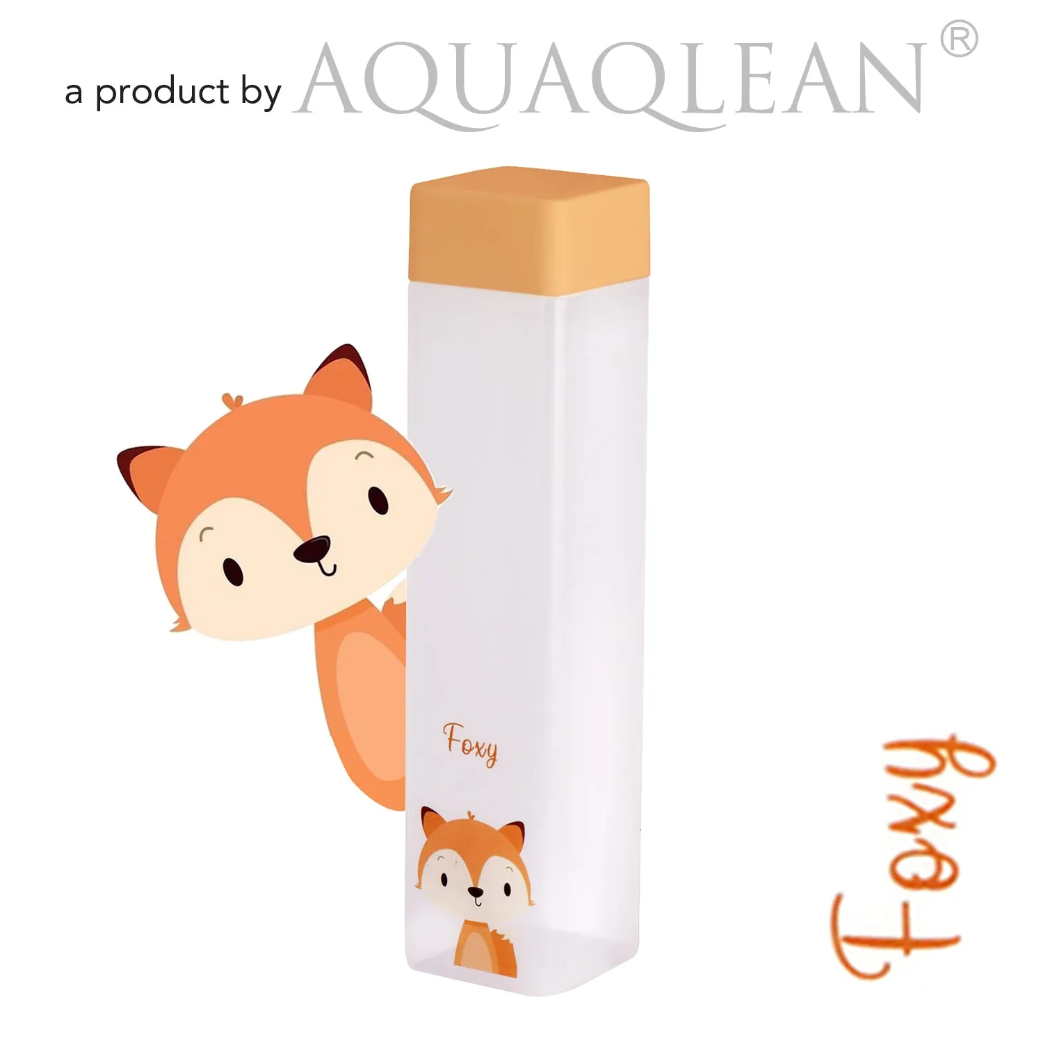 Aquaqlean Frosty 950ml - Choose Your Personality  Kids & School  Water Bottle - Happy (Hippo) 1 Pcs Pack