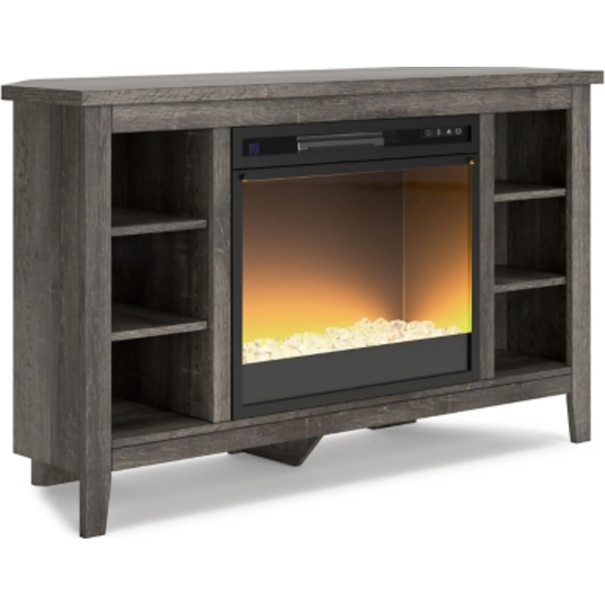 Arlenbry Entertainment Unit with Fireplace - Gray