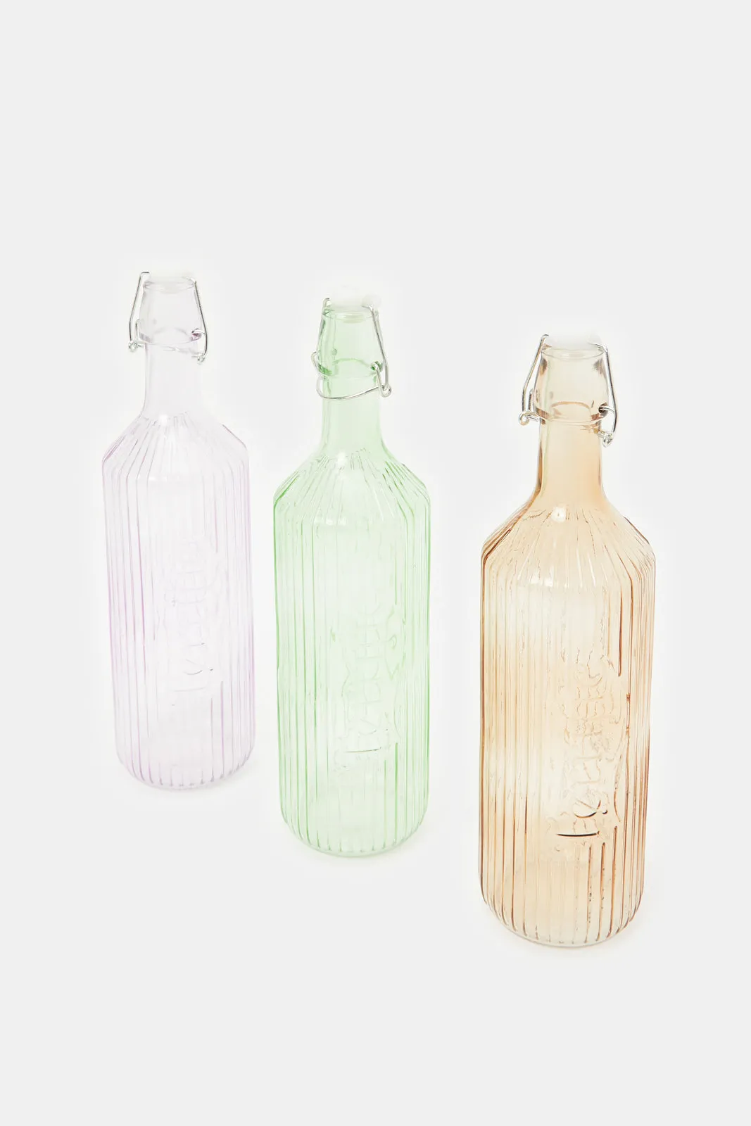 Assorted Glass Bottle (3 Piece)