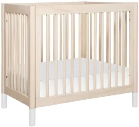 BabyLetto Gelato 2-in-1 Mini Crib - Washed Natural/White