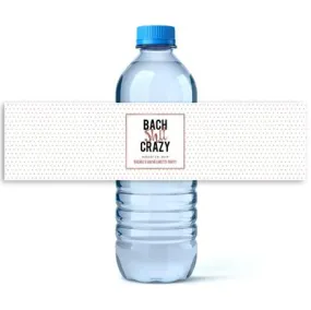 Bach Shit Crazy Water Bottle Labels