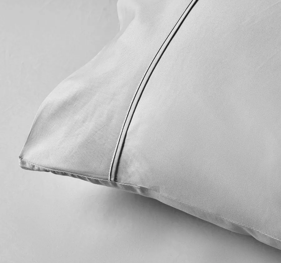 Bamboo Eco 400THC Cotton Queen Pillowcase Grey