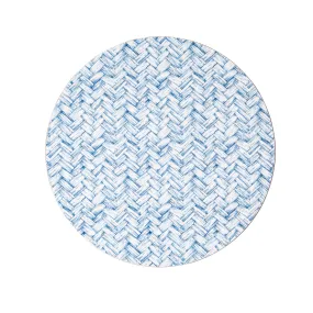 Basketweave Tablemat Blue