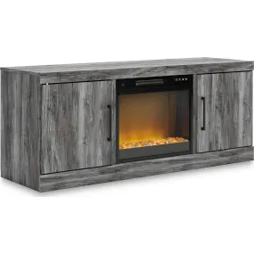 Baystorm TV Stand with Fireplace - Gray