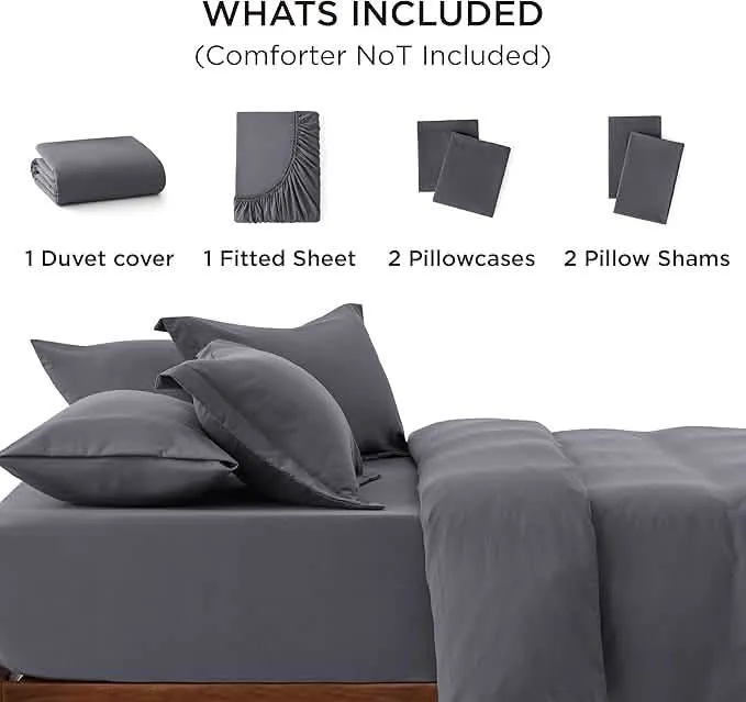 Bedsure Comprehensive Prewashed Duvet Cover Set