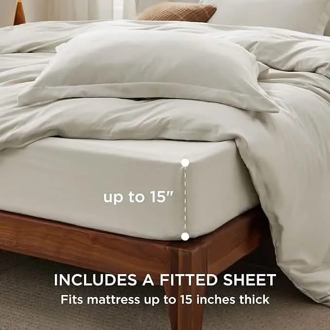 Bedsure Comprehensive Prewashed Duvet Cover Set