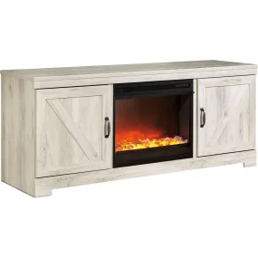 Bellaby Entertainment Unit with Fireplace - Whitewash