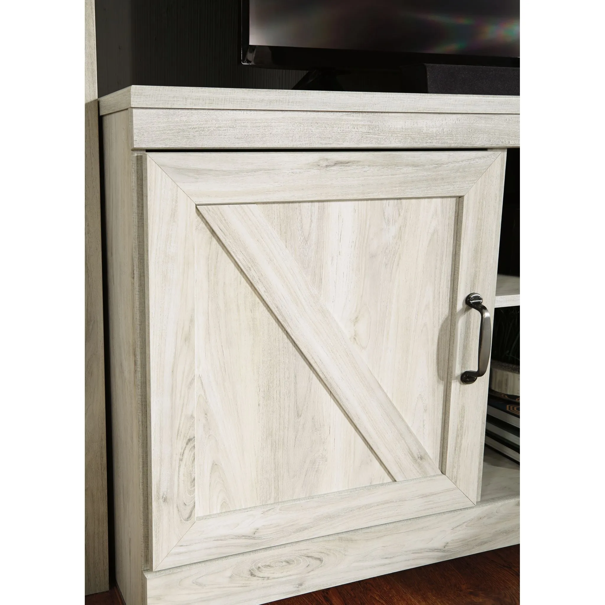 Bellaby Entertainment Unit with Fireplace - Whitewash