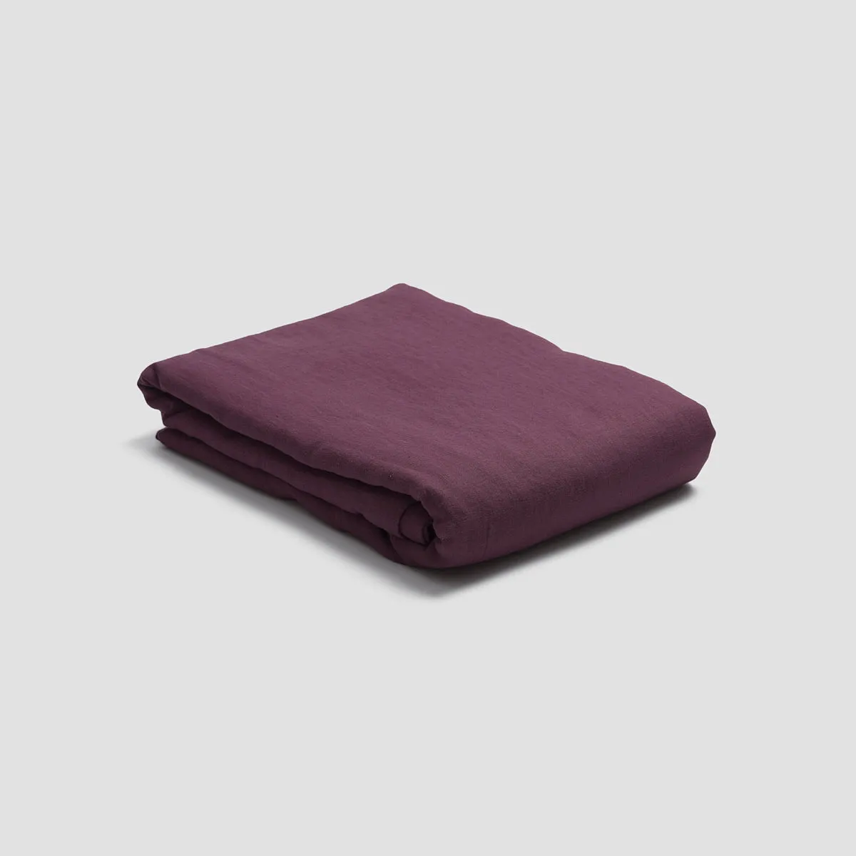 Berry Linen Blend Duvet Cover