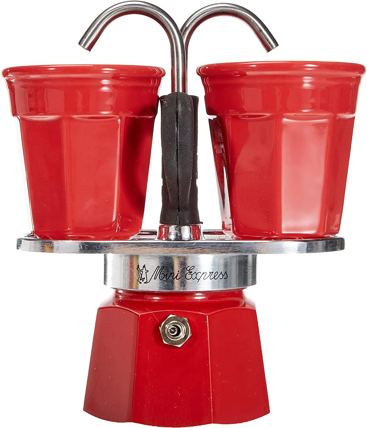 Bialetti Set Mini Express 2 Cups plus 2 Bicchierini - Red