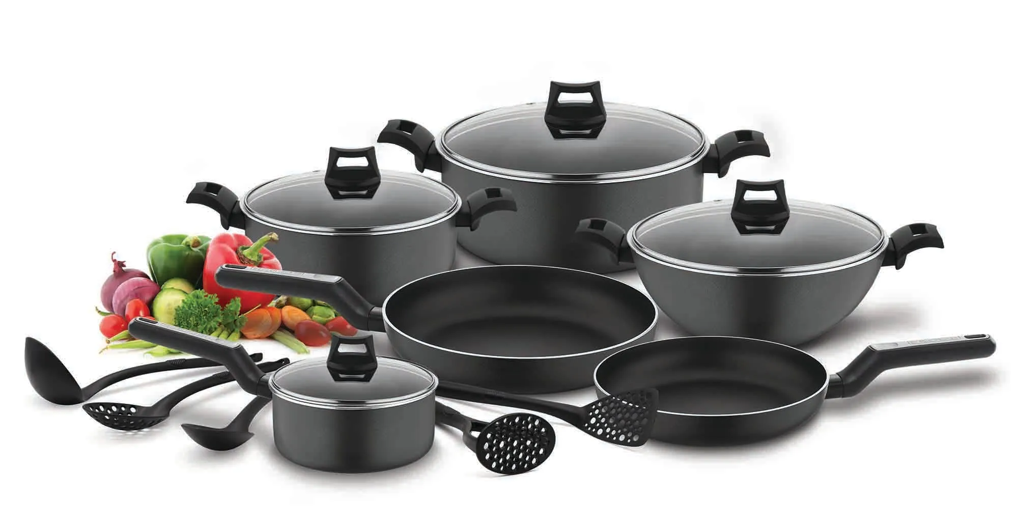 Black Decker, 15 Piece Non-Stick Pan Set Range,  BXSGS15BME