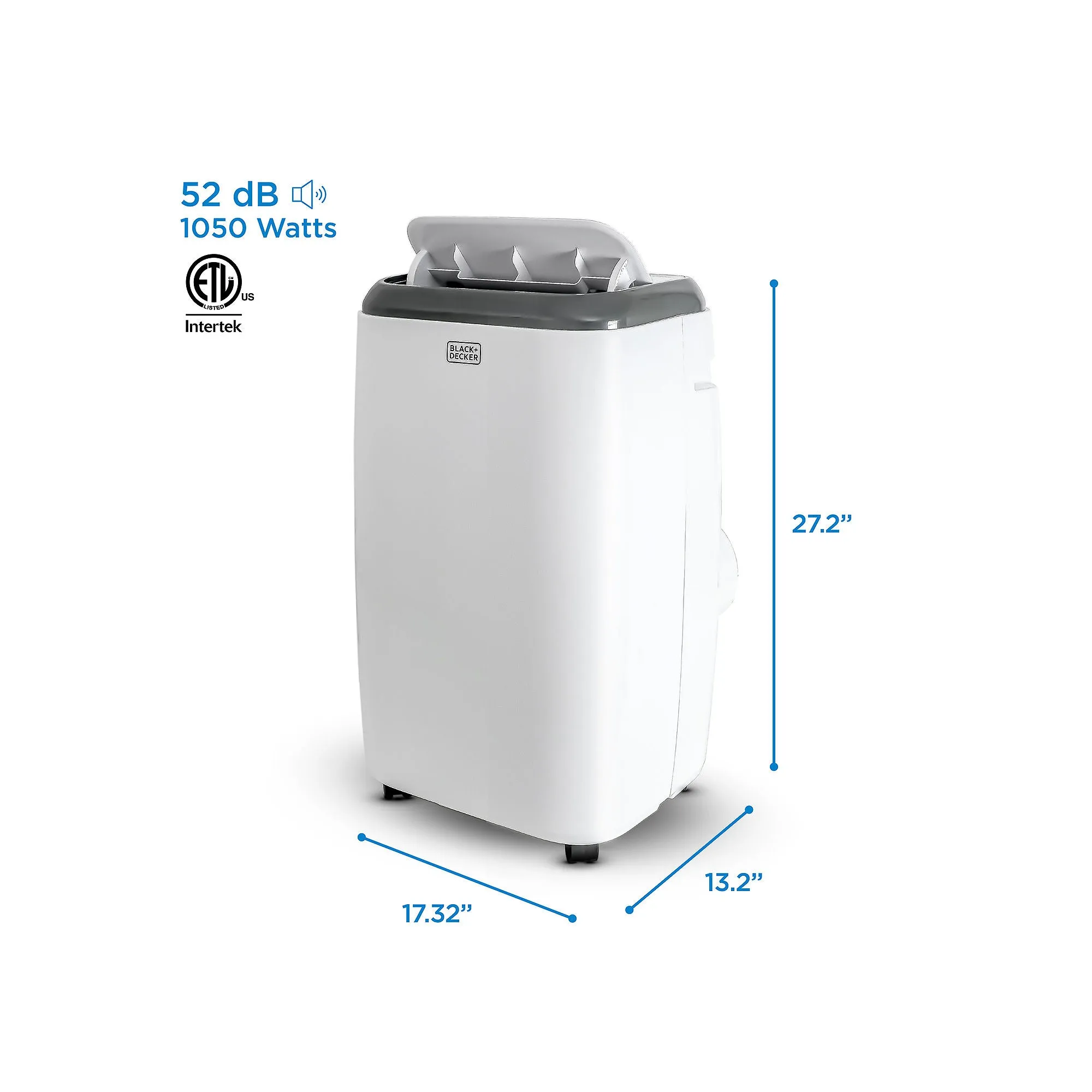 BLACK DECKER BPP06WTB 6000 BTU DOE (10,000 BTU ASHRAE) 115-Volt White Portable Air Conditioner