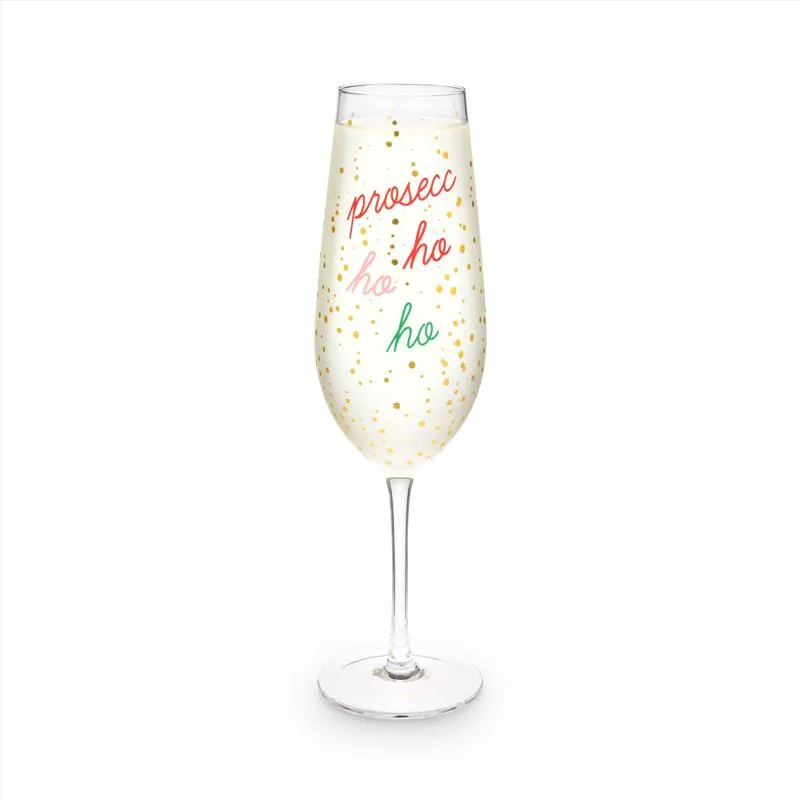 Blush Multicolored Glass Champagne Flutes