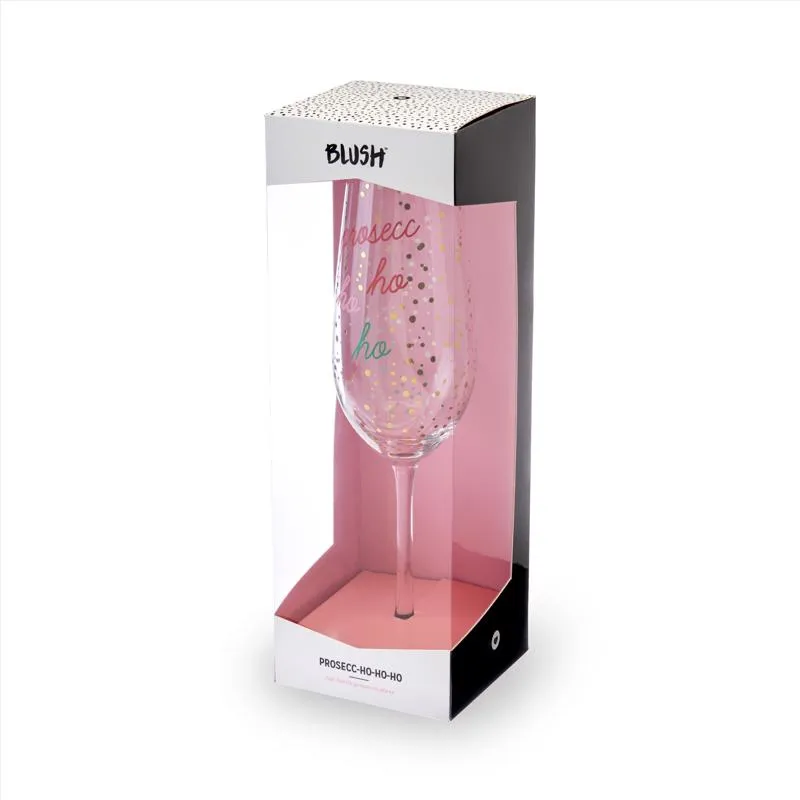 Blush Multicolored Glass Champagne Flutes