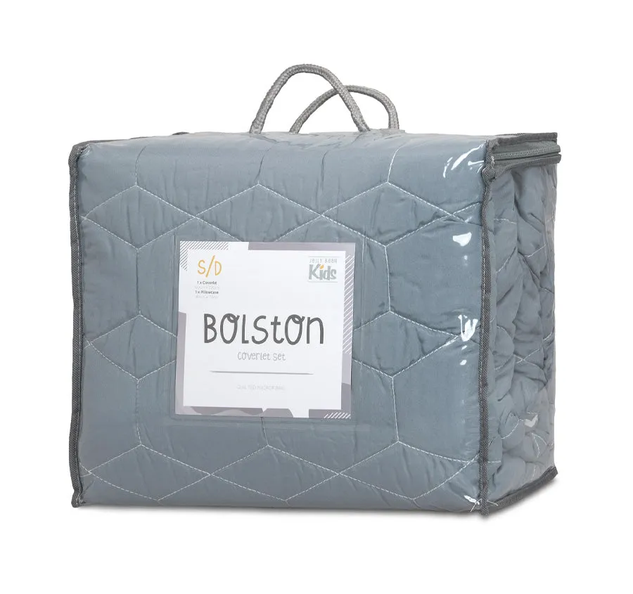 Bolston Coverlet Set Pale Blue