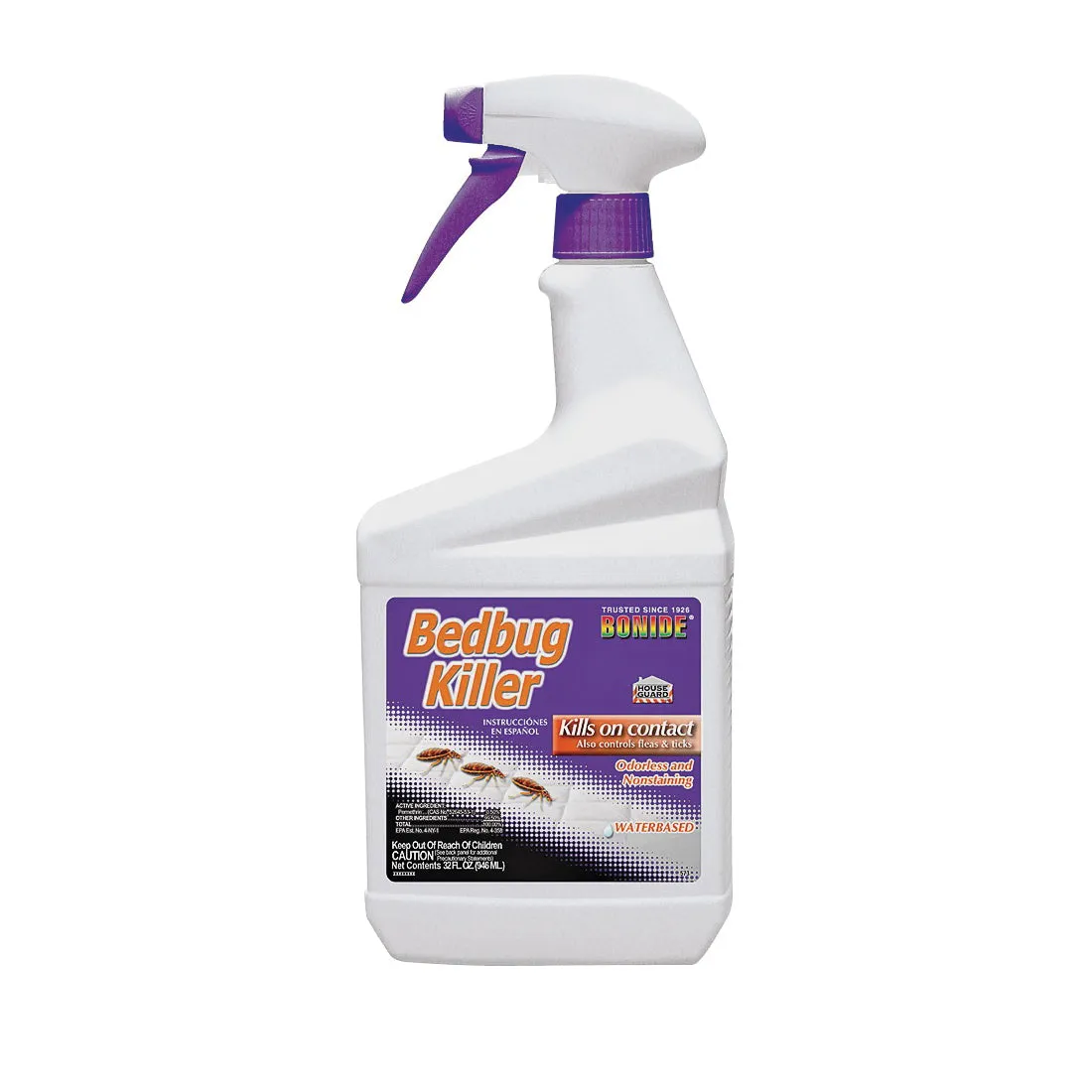 Bonide 573 Bedbug Killer, Liquid, Spray Application, 1 qt Bottle