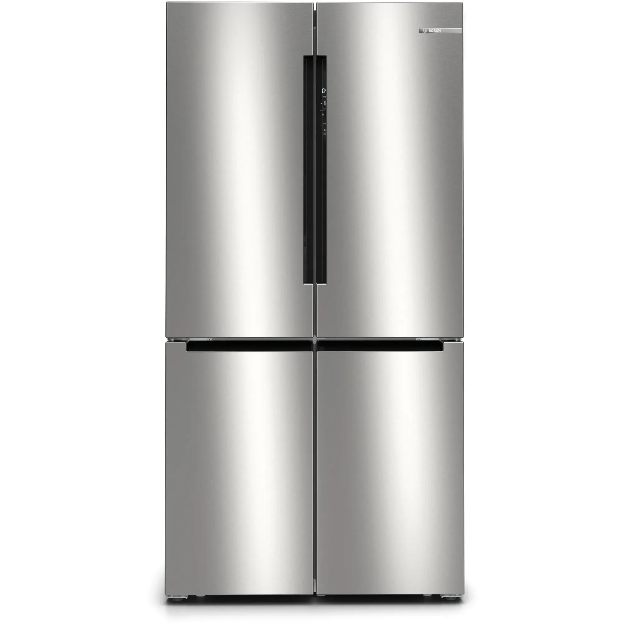 Bosch Serie 4 605L Freestanding French Door Fridge Freezer with Anti-Fingerprint - Stainless Steel | KFN96VPEAG