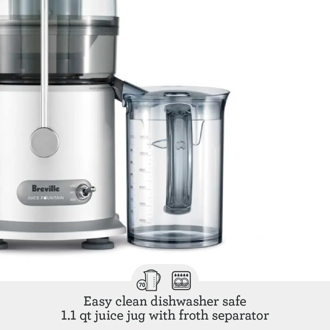 Breville JE98XL Juice Fountain Plus Centrifugal Juicer, Brushed Stainless Steel