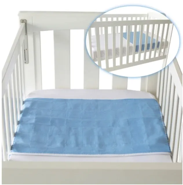 Brolly Sheet Waterproof Cot Pad with Wings, Plain