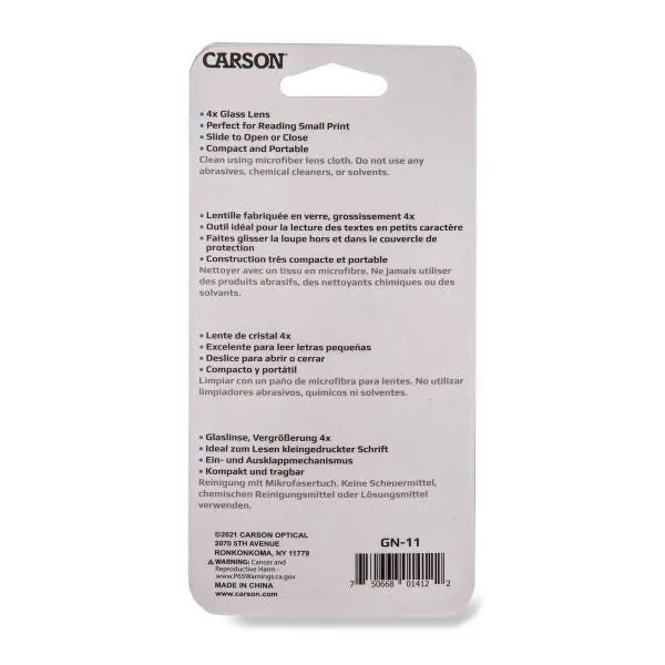 Carson Pocket Magnifier