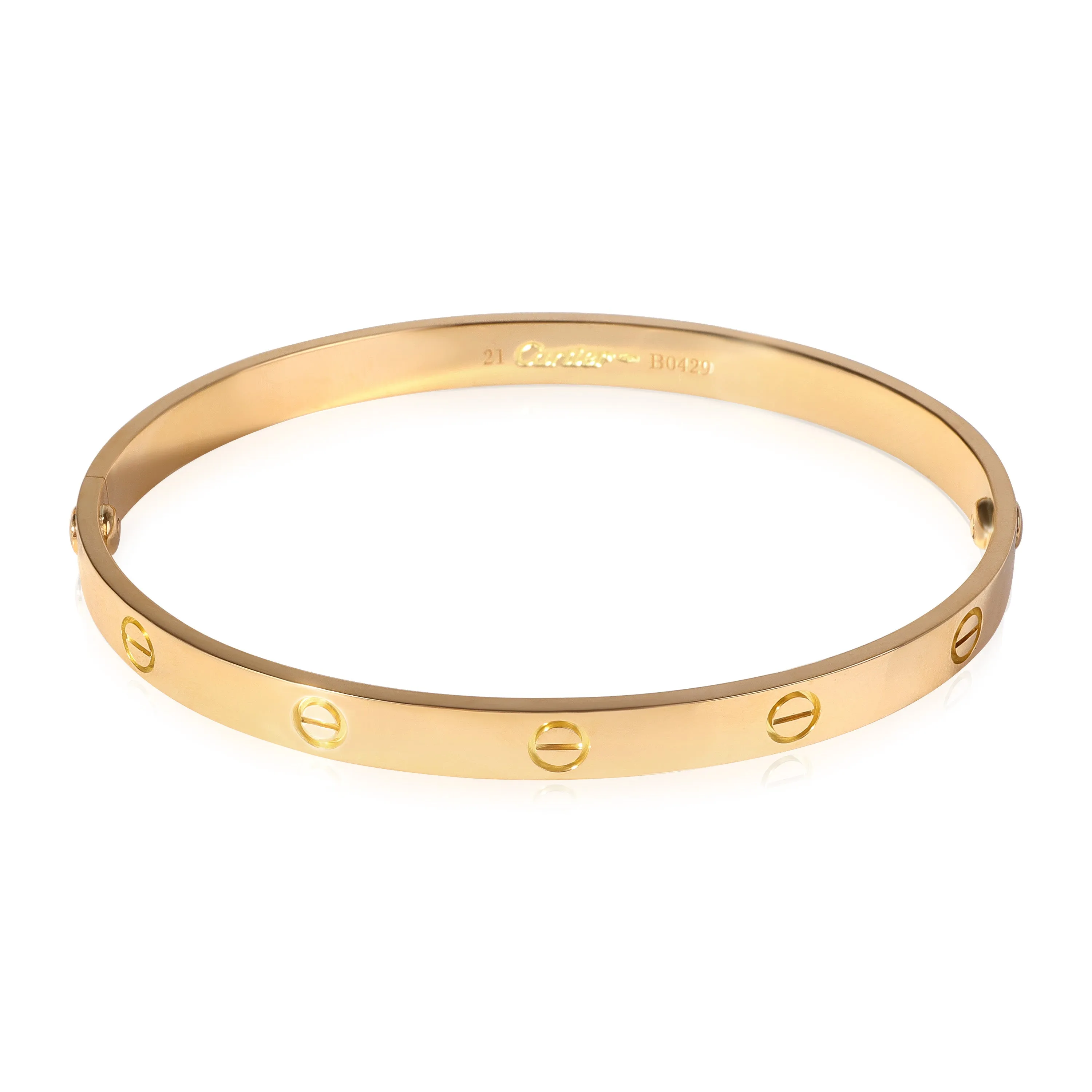 Cartier Love Bracelet in 18K Yellow Gold (Size 21)