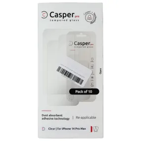 Casper Pro Tempered Glass for Apple iPhone 14 Pro Max (10 Pack) - Clear