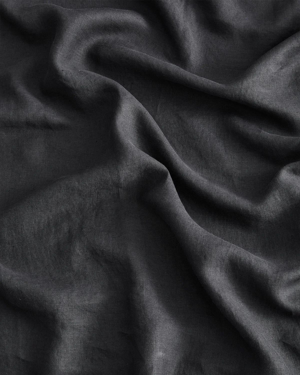 Charcoal 100% French Flax Linen Duvet Cover Set