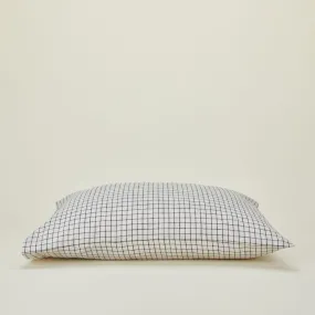 Checked Linen Pillowcase