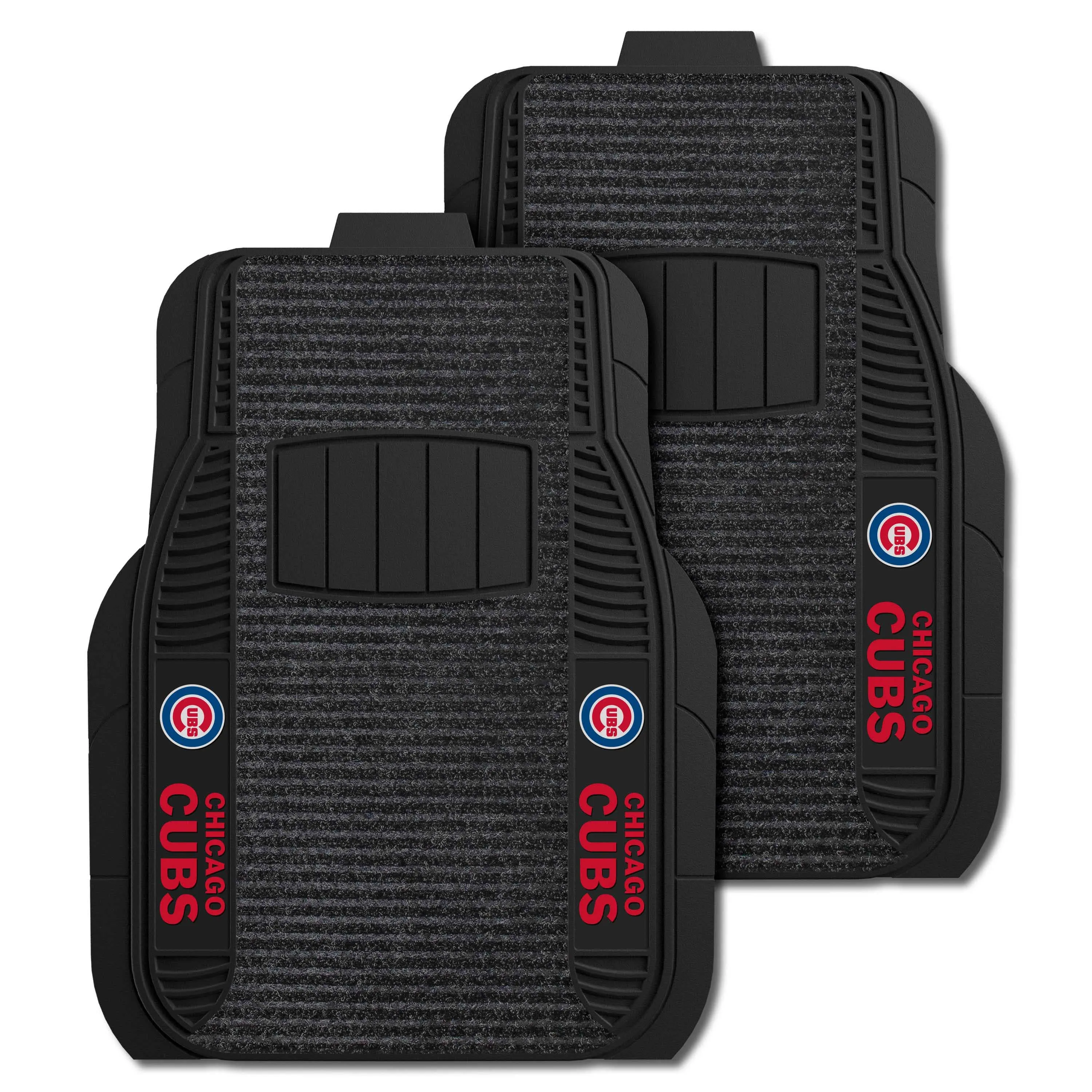 Chicago Cubs 2 Piece Deluxe Car Mat Set