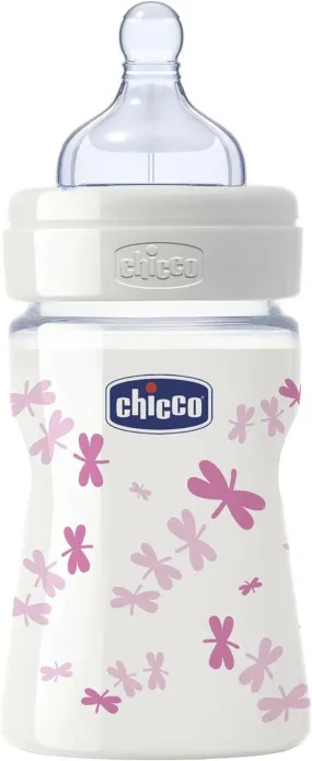 Chicco WB Bottle Glass Deco Girl 150 Norm SIL