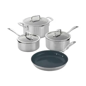 Clad CFX 7-Piece Non-stick Stainless Steel Ceramic Cookware Set