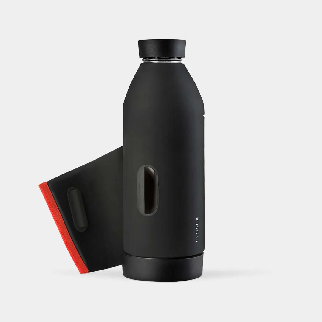 Closca Bottle Original - Glass Hands-free Thermos Bottle