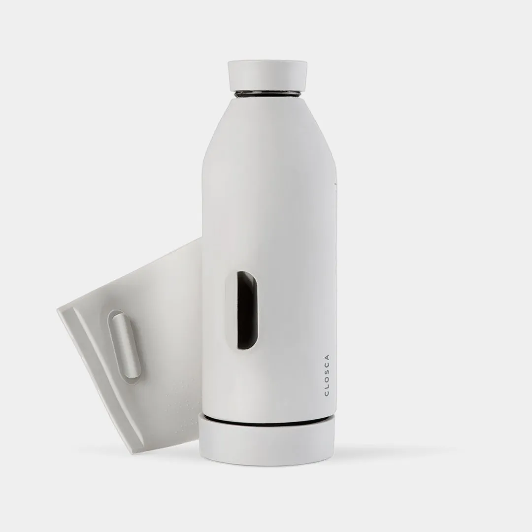 Closca Bottle Original - Glass Hands-free Thermos Bottle